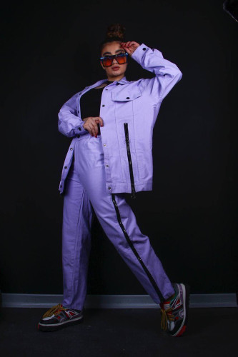 ست کت و شلوار کارگو فری سایز