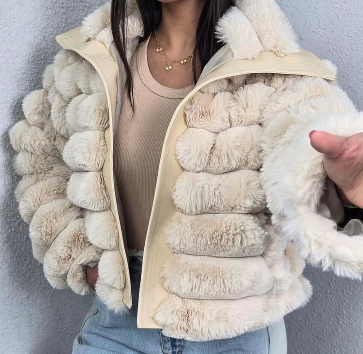 کاپشن خز و چرم زمستانی