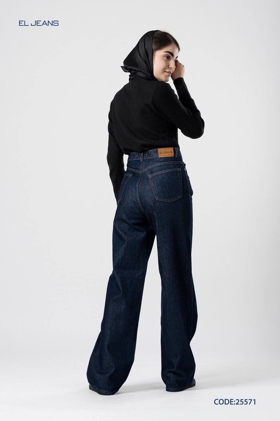 شلوار جین زنانه نیم بگ