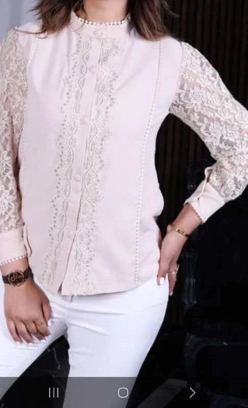 شومیز ساتن استین گیپور مجلسی