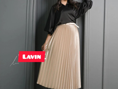 دامن ساتن مجلسی پلیسه