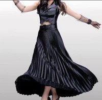 دامن بلند ساتن