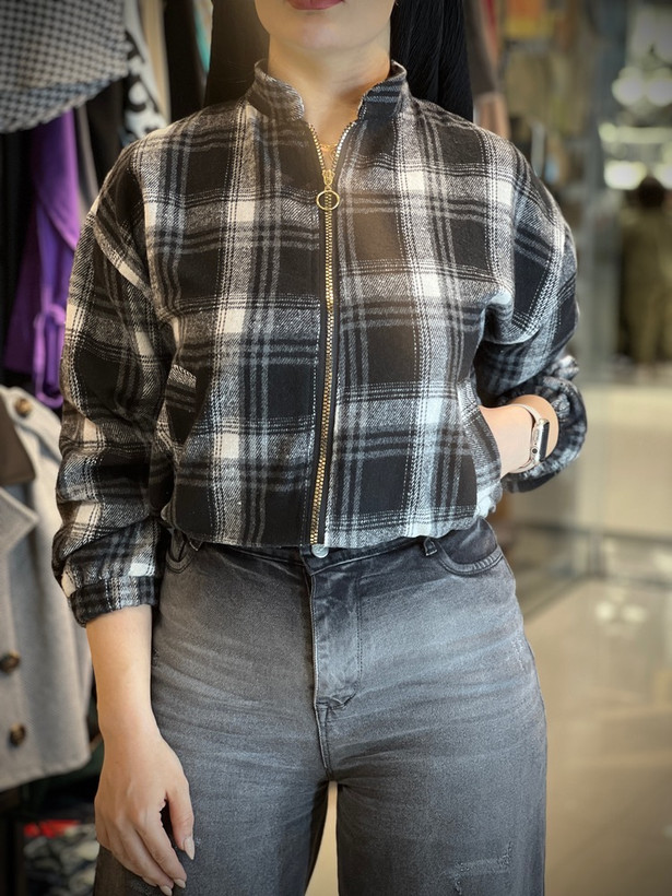 کت چهارخانه زنانه