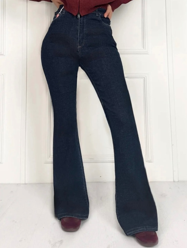 شلوار بوتکات زنانه سورمه ای