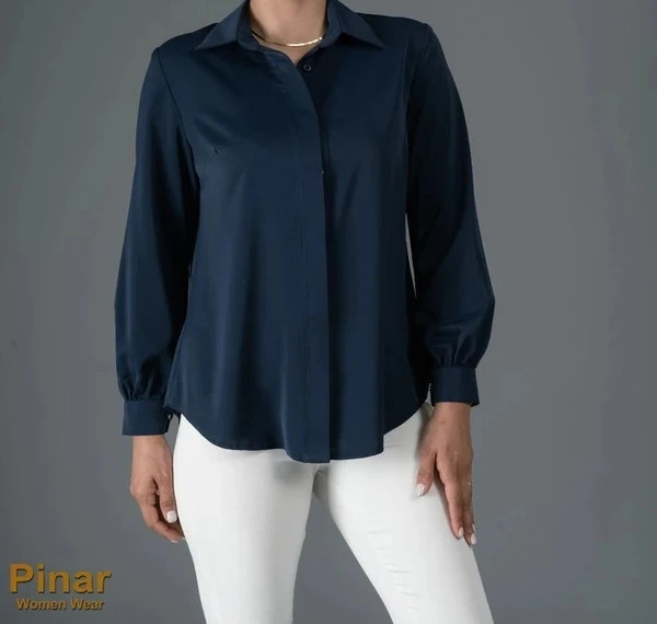 شومیز ساتن وارداتی شیک