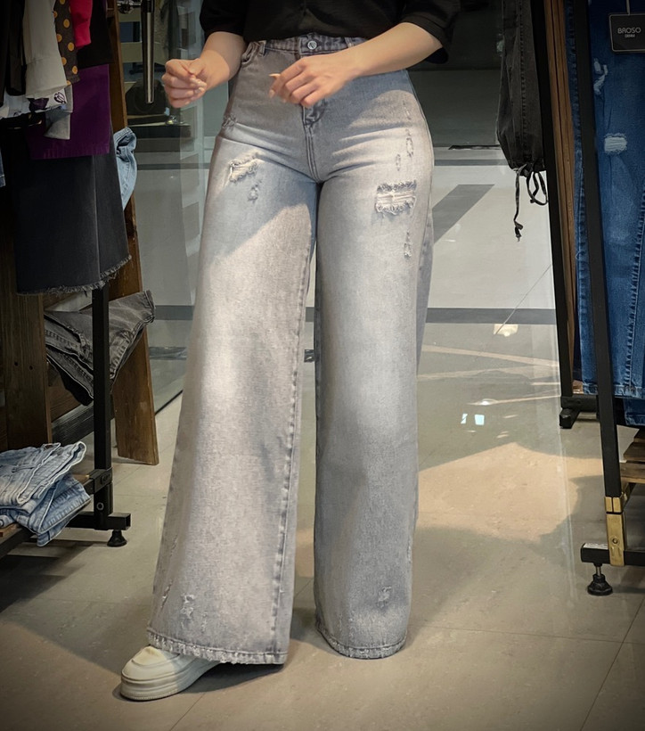 شلوار جین زاپ دار زنانه