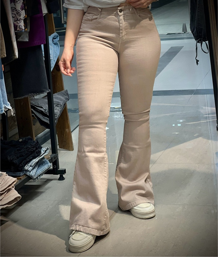 شلوار شیک جدید زنانه کرم دمپا