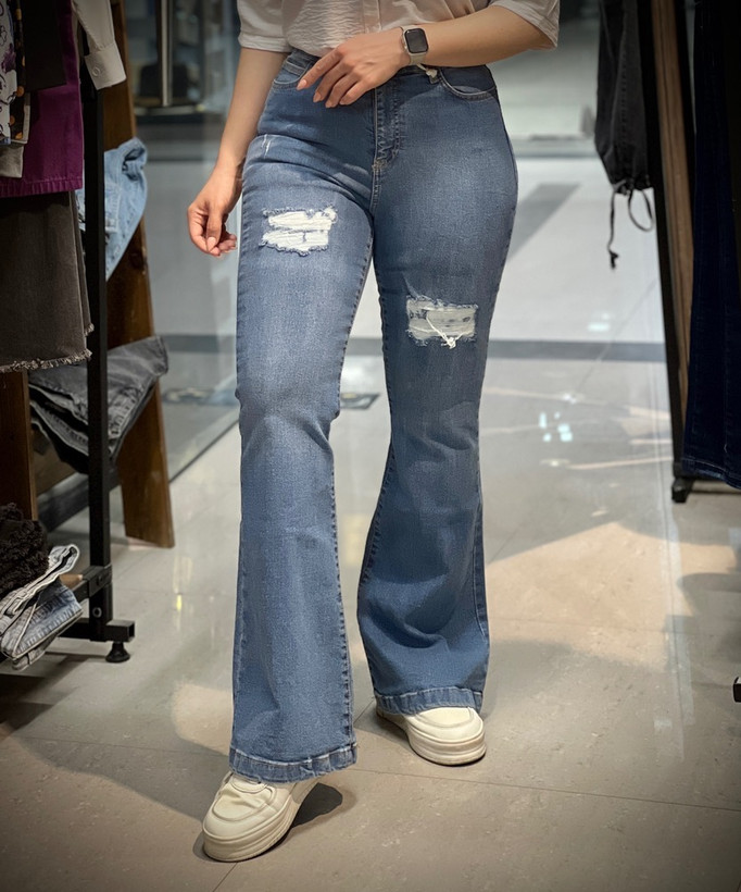 شلوار شیک زاپ دار زنانه