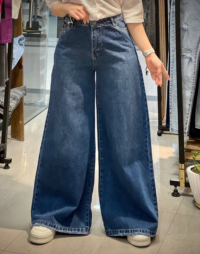 شلوار فول بگ زنانه جین