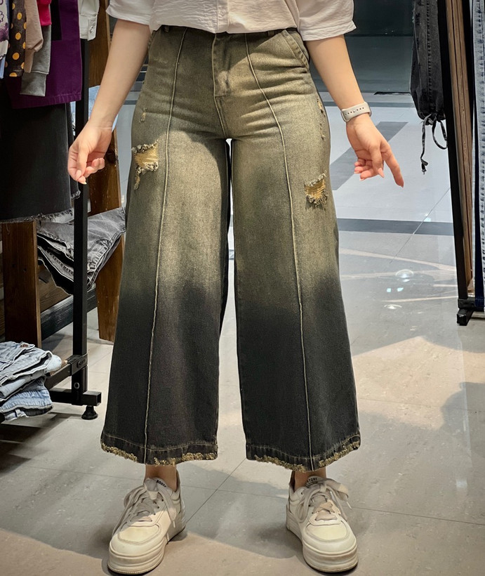 شلوار واید بگ جین زنانه