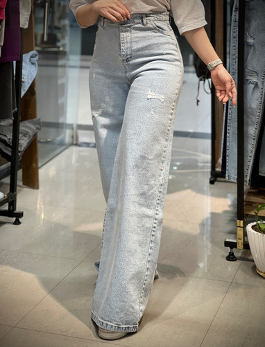 شلوار فول بگ جین زنانه