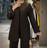 مانتو کتی مجلسی ژاکارد زنانه با طراحی مدرن