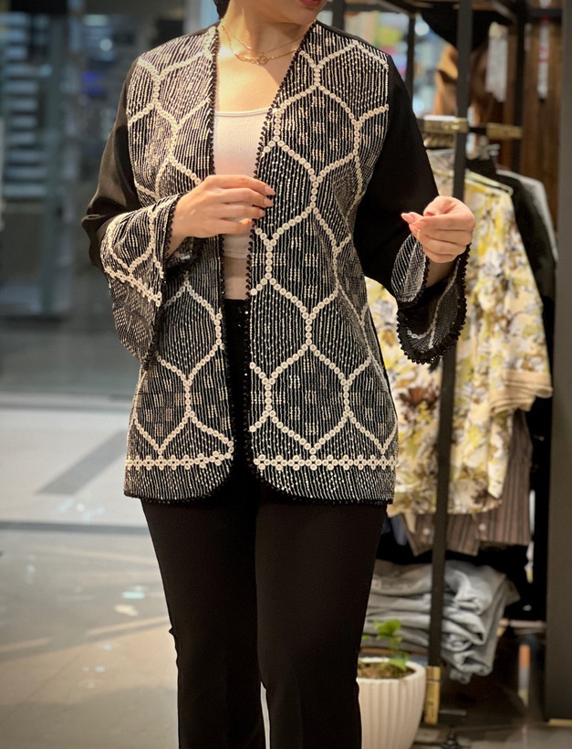 کت کرپ مرویجت شیک سوزن دوزی زنانه