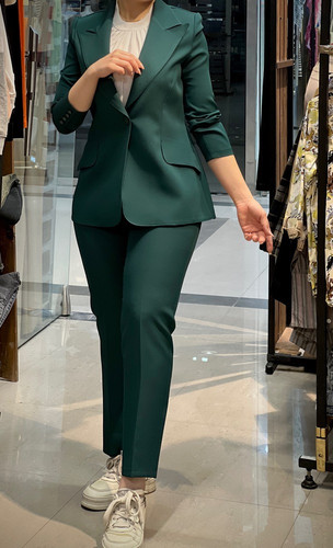 کت و شلوار رسمی کرپ مازراتی زنانه