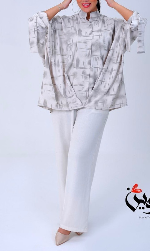 ست مانتو شلوار لینن اسپرت زنانه