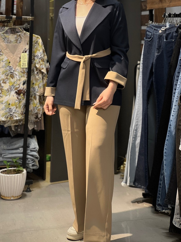 کت و شلوار کرپ مازراتی زنانه