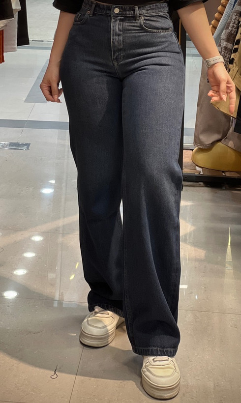 شلوار جین نیم بگ زنانه