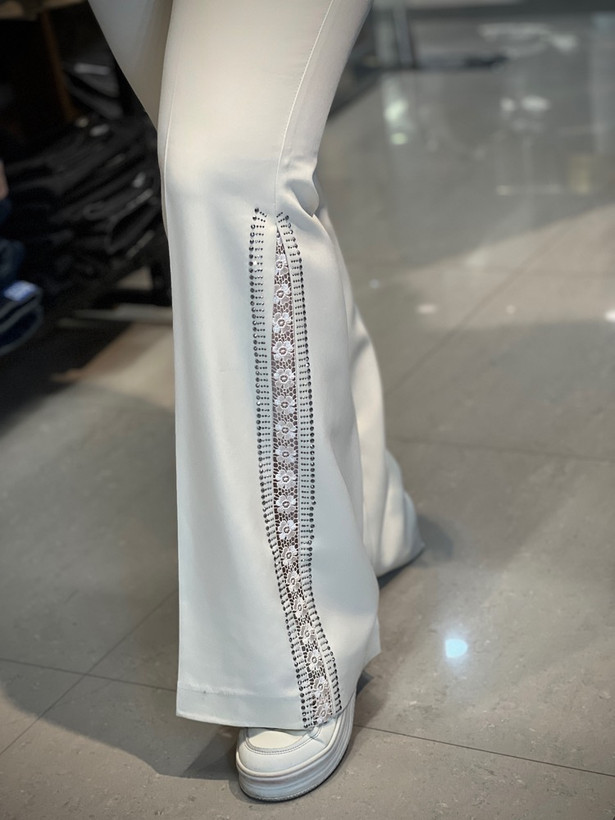 کت و شلوار گیپور دار زنانه