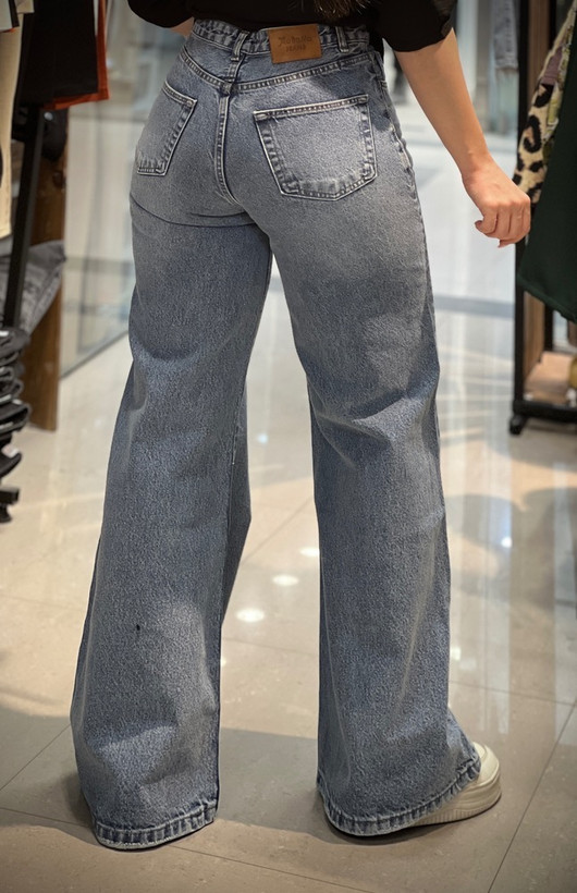 شلوار قد بلند فلر بگ زنانه