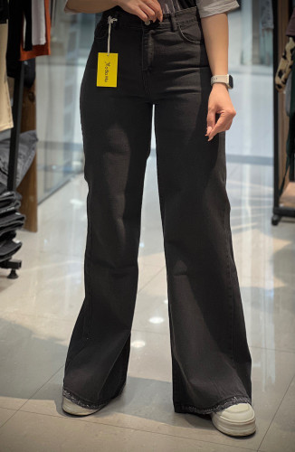 شلوار بگ زغالی زنانه