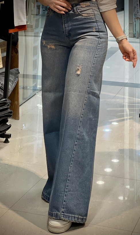 شلوار جین فول بگ زنانه