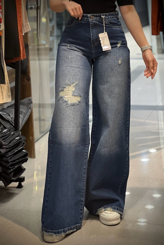 شلوار جین فول بگ زنانه برای قد بلند