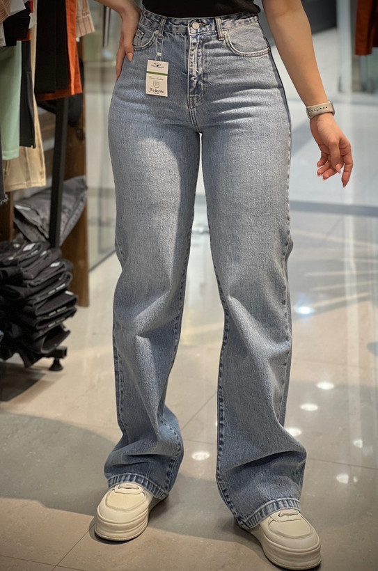 شلوار نیم بگ جین برای قد بلند زنانه