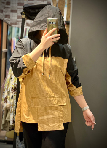 شومیز مدل بارانی جلو بسته زنانه