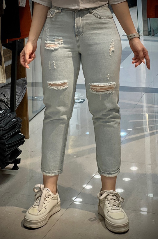 شلوار جین مام فیت زنانه