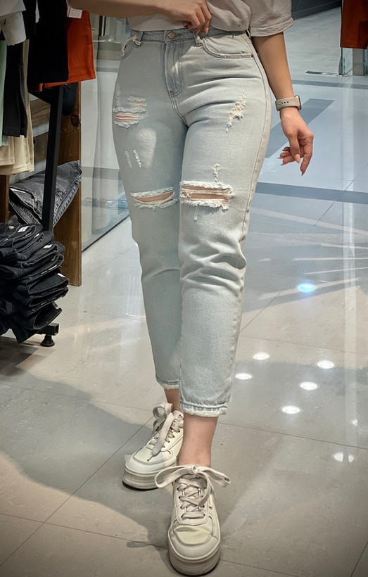 شلوار جین زاپ دار زنانه