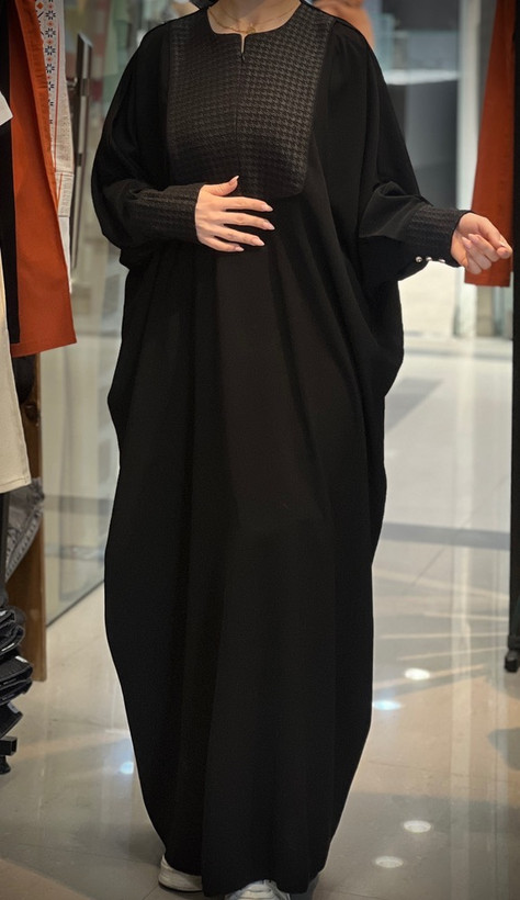 مانتو عبایی مشکی مجلسی زنانه