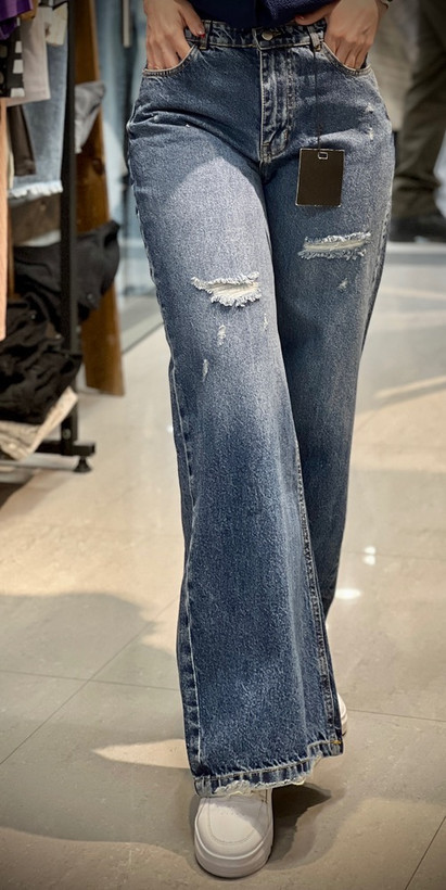 شلوار جین فول بگ زنانه