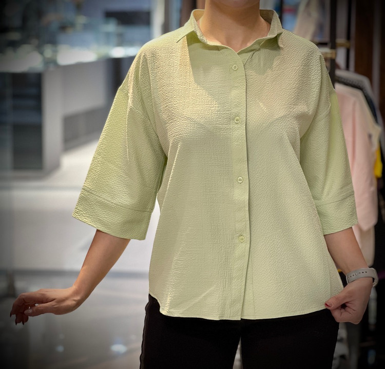 شومیز باکسی رنگ پاستیلی