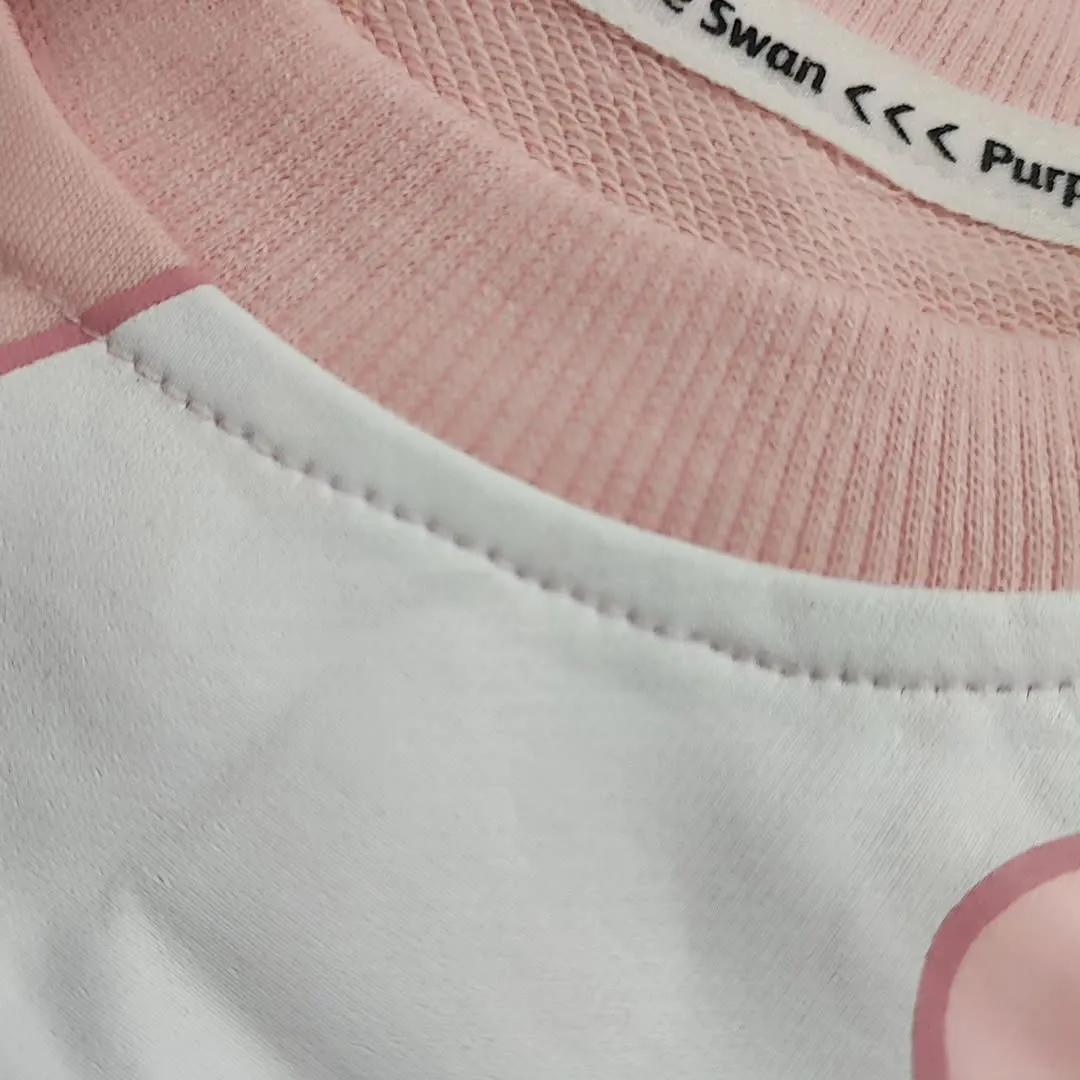 ست بلوز و شلوار خرگوشی دخترانه وارداتی رنگ صورتی و کرم
