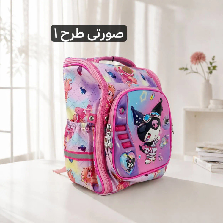 کوله پشتی پارچه ای مدرسه و دانشگاه ابعاد 48 در 31 سانتیمتر