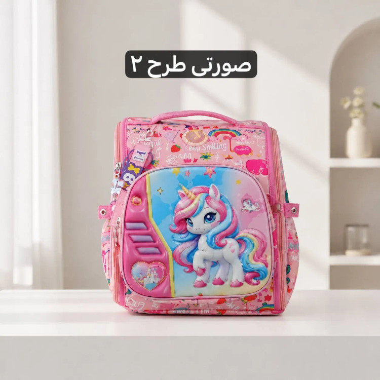 کوله پشتی پارچه ای مدرسه و دانشگاه ابعاد 48 در 31 سانتیمتر