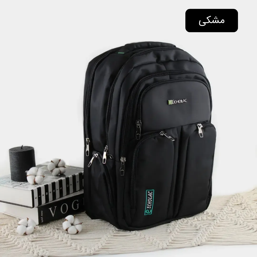 کوله پشتی پارچه ای مناسب مدرسه و دانشگاه ابعاد 50 در 35 سانتیمتر