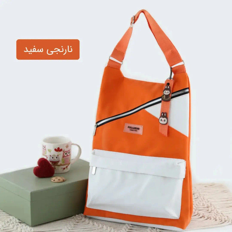 کوله پشتی چرم مصنوعی اسپرت و روزمره ابعاد 40 در 30 سانتیمتر