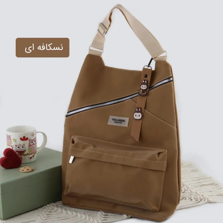 کوله پشتی چرم مصنوعی اسپرت و روزمره ابعاد 40 در 30 سانتیمتر