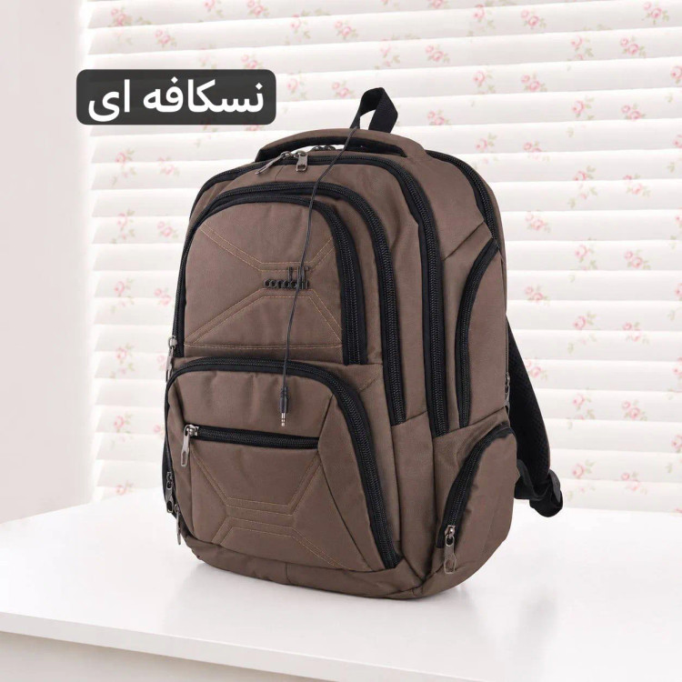 کوله پشتی برزنت روزمره و مدرسه دانشگاه جیب دار