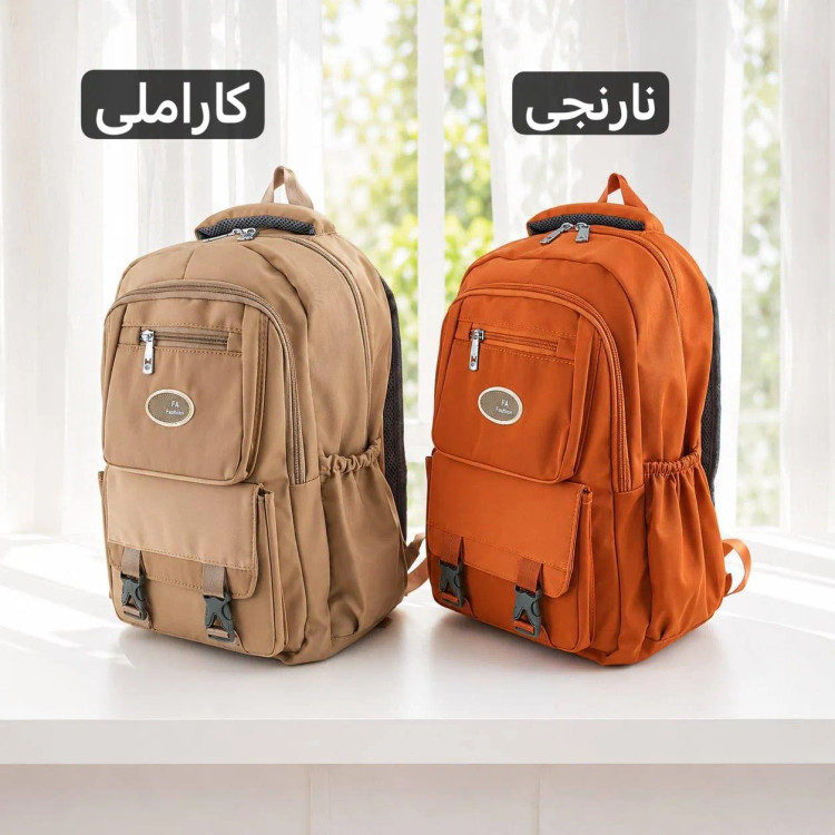 کوله پشتی برزنت مدرسه و دانشگاه ابعاد 45 در 35 سانتیمتر