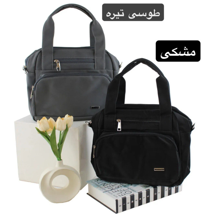 کیف زنانه چرم مصنوعی اسپرت و روزمره ابعاد 35 در 30 در 10 سانتی متر