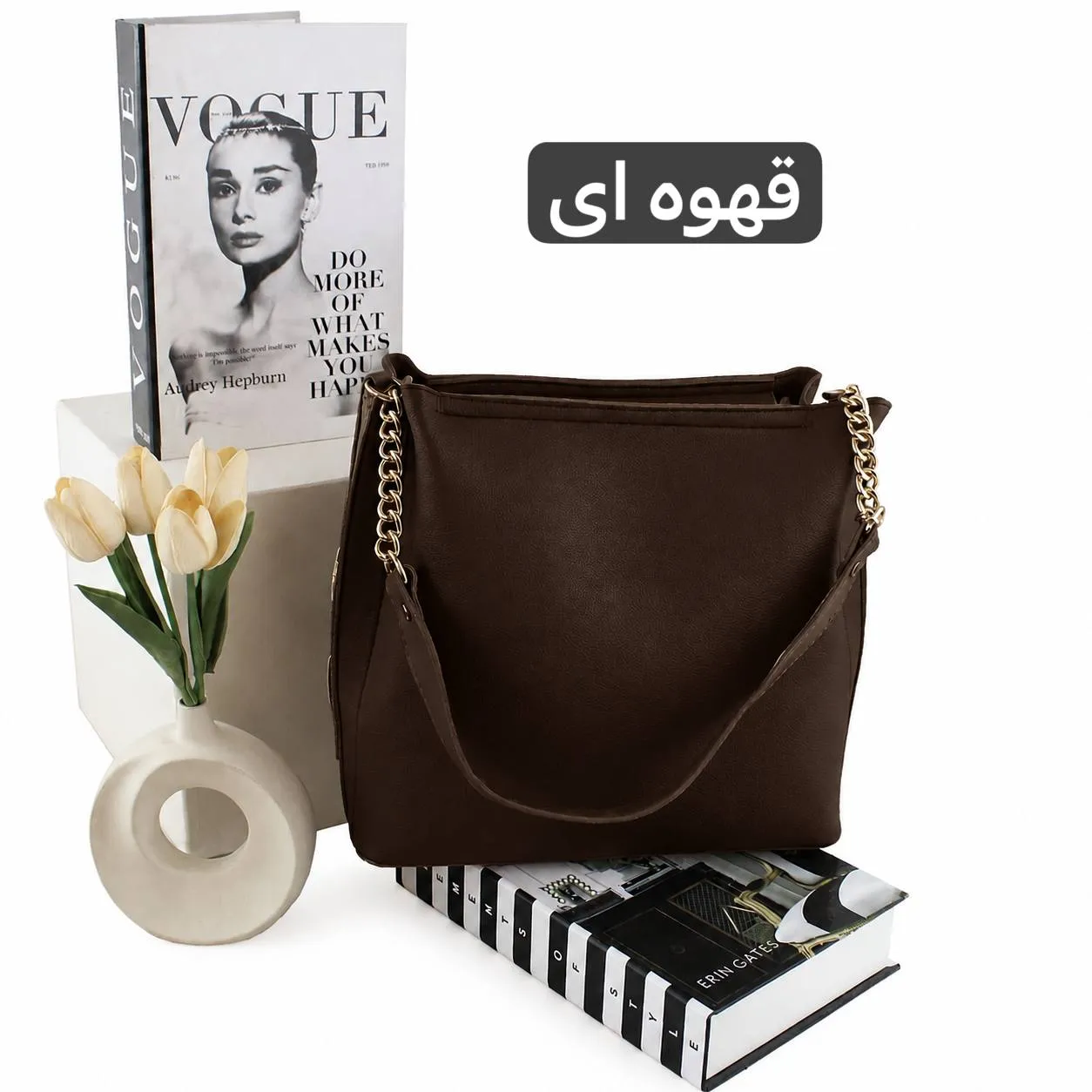 کیف زنانه روزمره و مهمانی چرم مصنوعی زیپدار