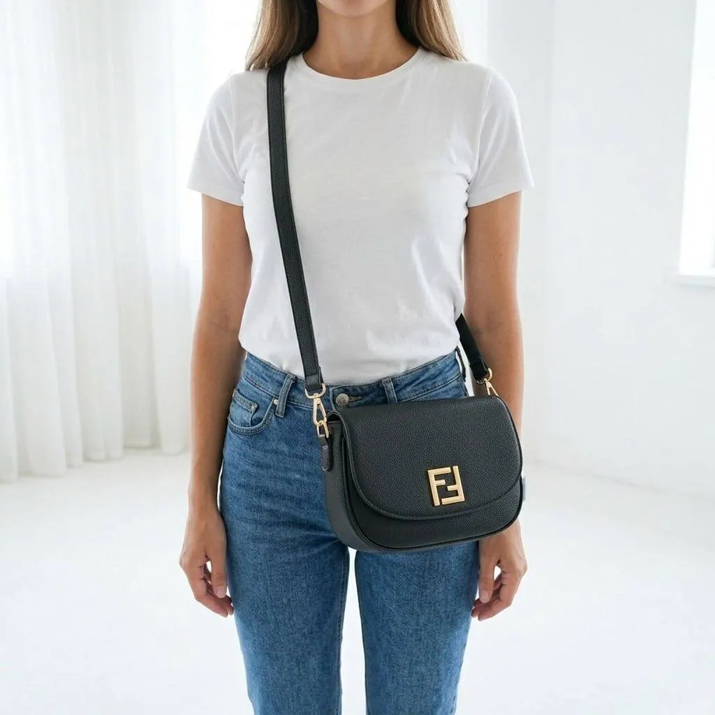 کیف پاسپورتی چرم مصنوعی روزمره با بند بلند و سه جیب داخلی