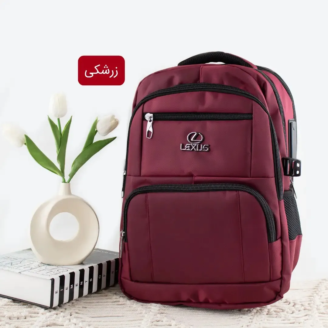 کوله پشتی پارچه ای روزمره و مدرسه دانشگاهی با 7 جیب بیرونی