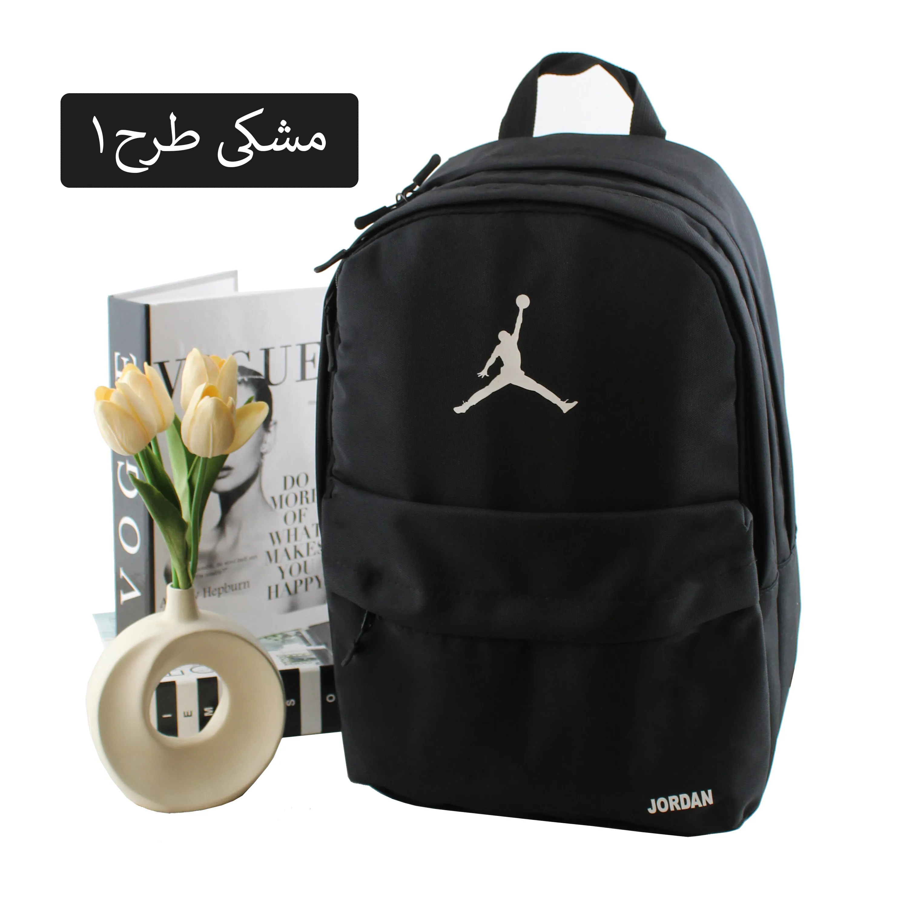 کوله پشتی اسپرت و مدرسه و دانشگاه پارچه ای سایز 43 در 30 سانتیمتر