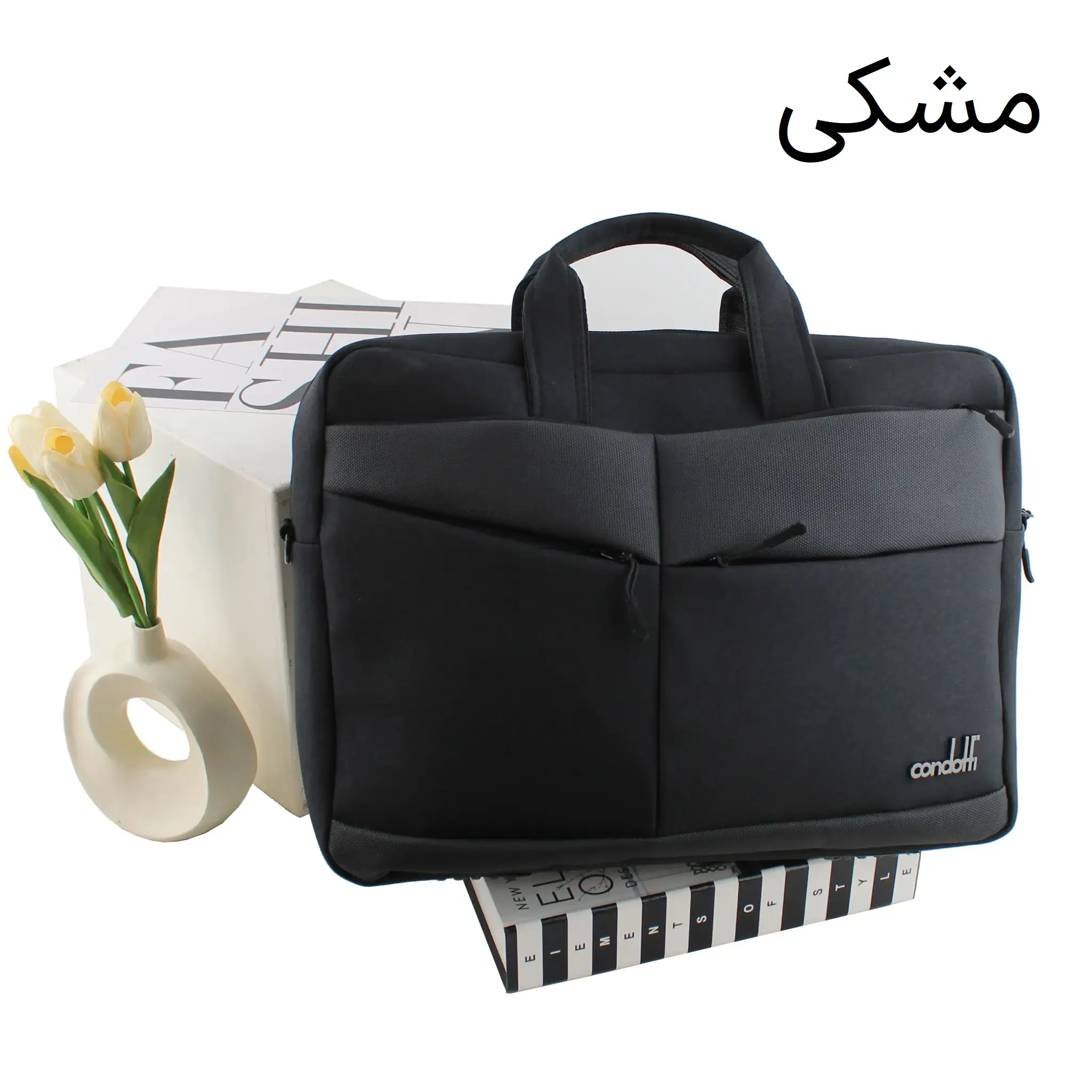 کیف مردانه پارچه ای اداری و روزمره سه بند