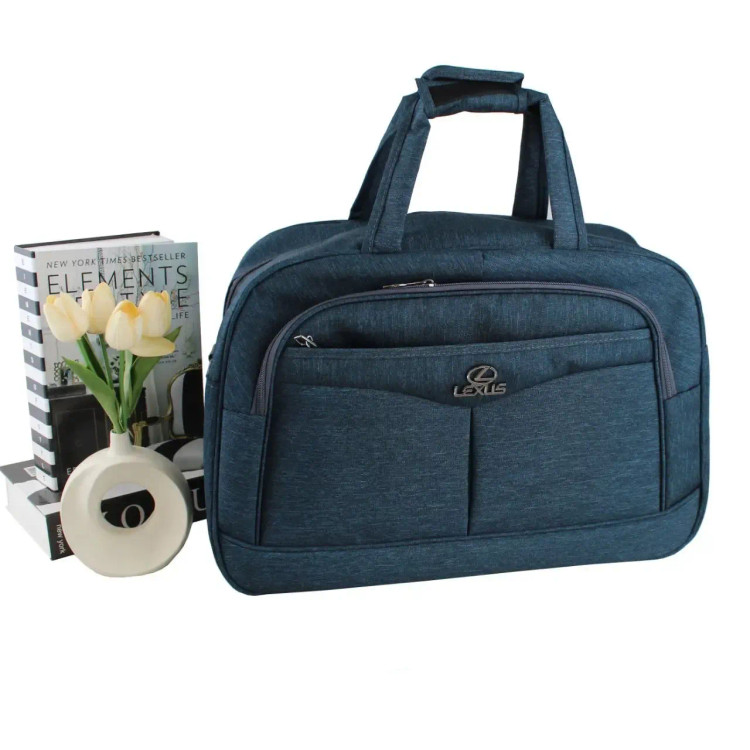 ساک ورزشی و اسپرت پارچهای با بند بلند و زیپ ابعاد 53 در 34 سانتیمتر