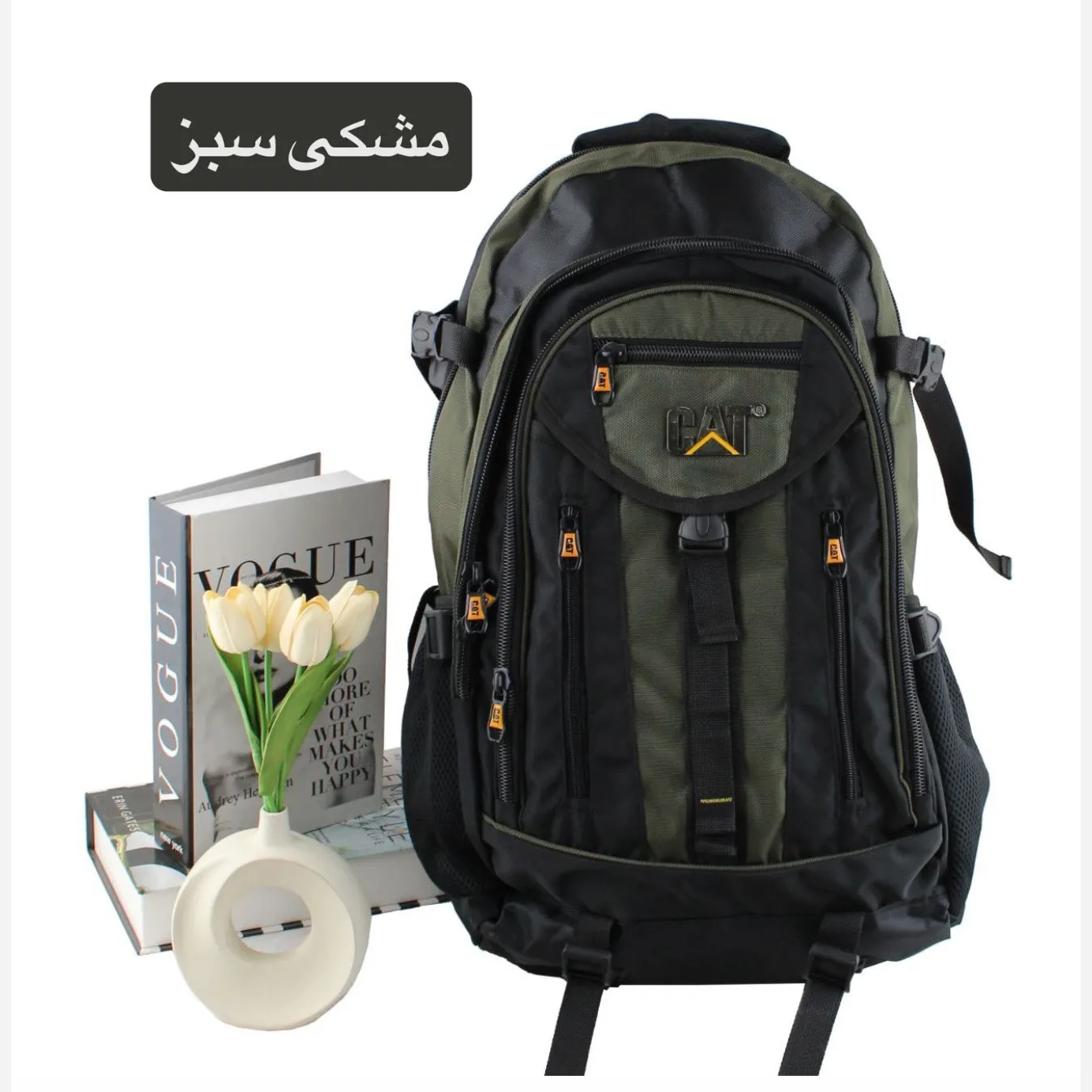 کوله پشتی روزمره و مدرسه پارچه ای دارای بند بلند و جیب دار
