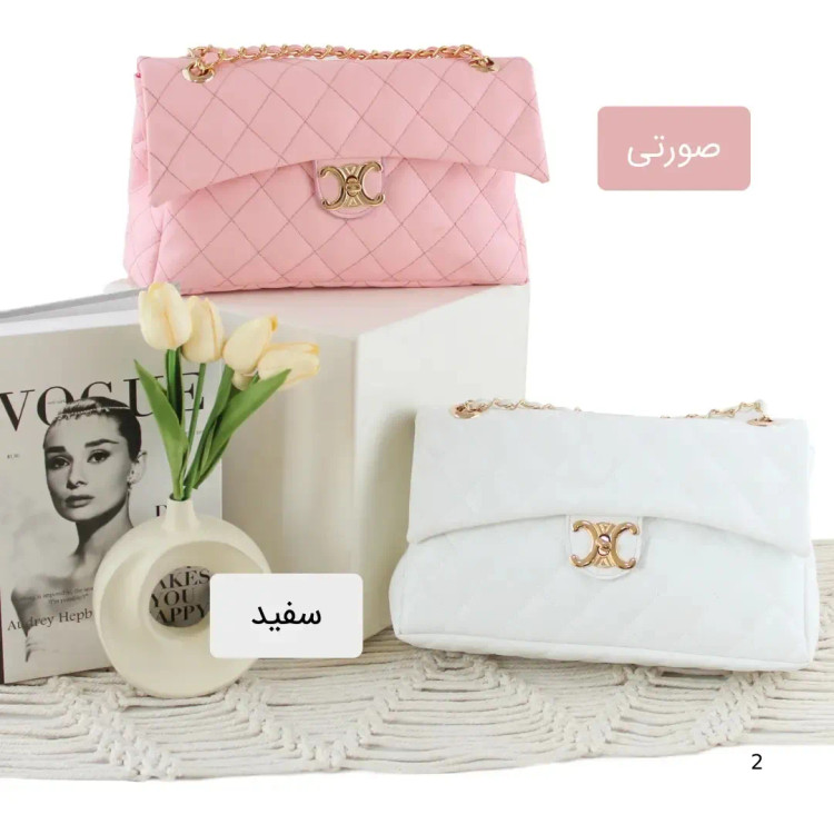 کیف پاسپورتی چرم مصنوعی زنانه روزمره بند بلند قهوه ای